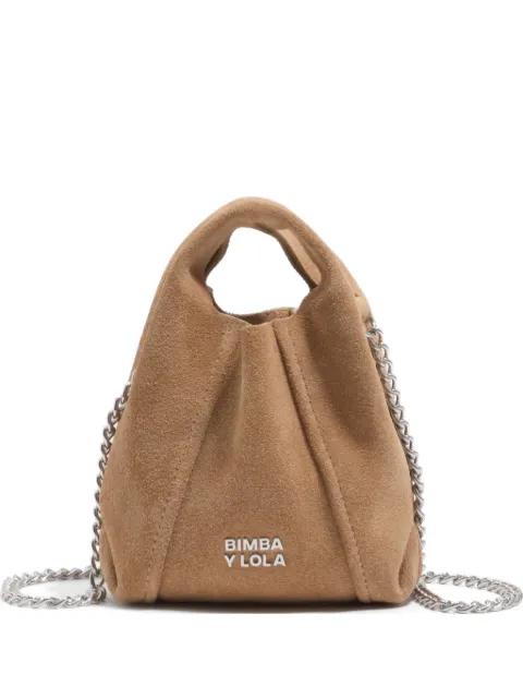 chain-link mini shoulder-bag by BIMBA Y LOLA