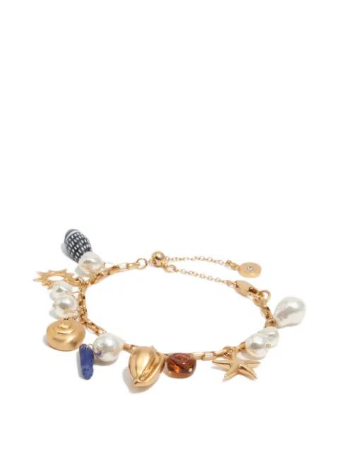 charm-detail faux-pearl bracelets by BIMBA Y LOLA