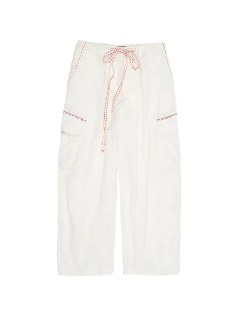 contrast-stitch cargo pants by BIMBA Y LOLA