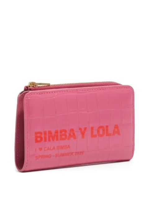 crocodile-effect zip wallet by BIMBA Y LOLA