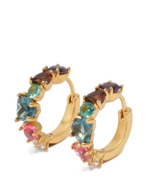 crystal-embellished hoop earrings by BIMBA Y LOLA