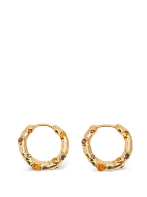 crystal-embellished hoop earrings by BIMBA Y LOLA