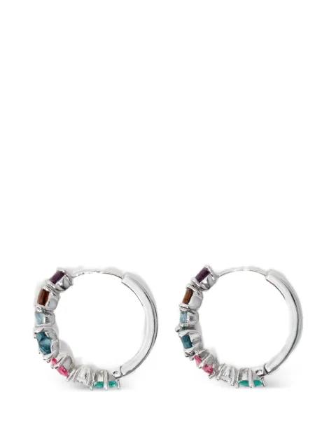 crystal-embellished hoop earrings by BIMBA Y LOLA