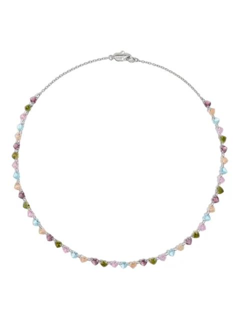 crystal-heart necklace by BIMBA Y LOLA