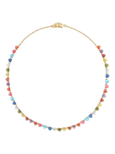 crystal-heart necklace by BIMBA Y LOLA