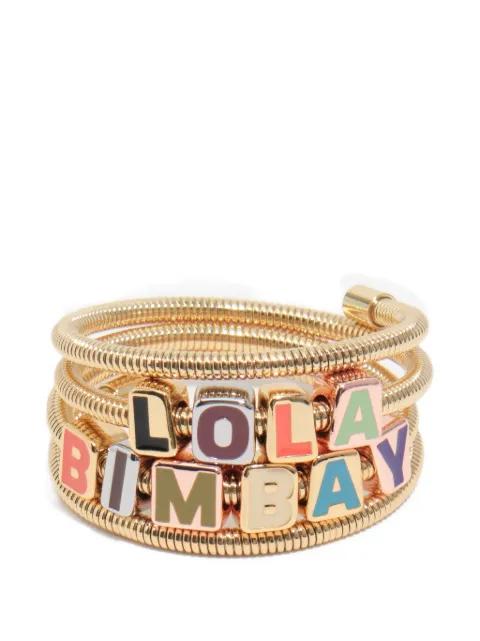 dice-logo coiled bracelet by BIMBA Y LOLA