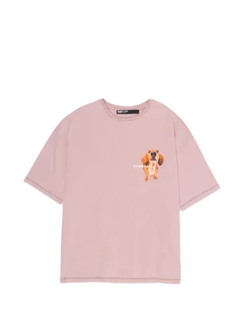 dog-print cotton T-shirt by BIMBA Y LOLA