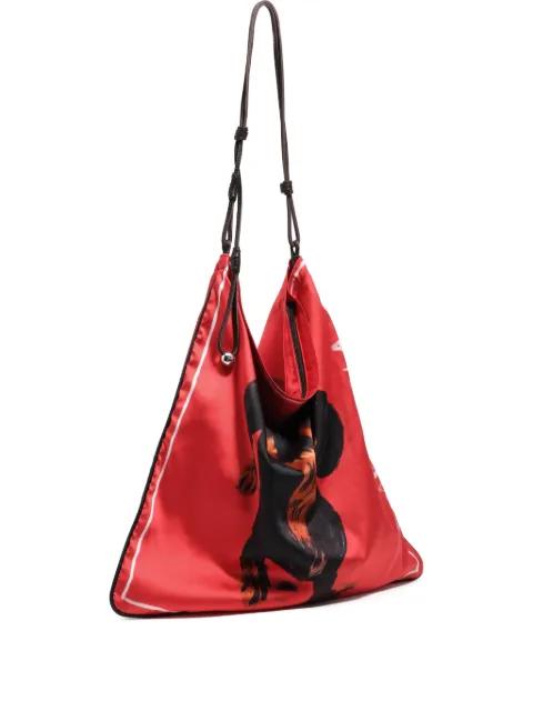 dog-print tote bag by BIMBA Y LOLA