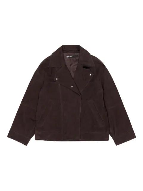 double-breasted suede jacket by BIMBA Y LOLA