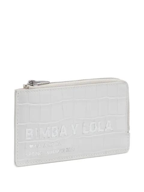 embossed zip wallet by BIMBA Y LOLA