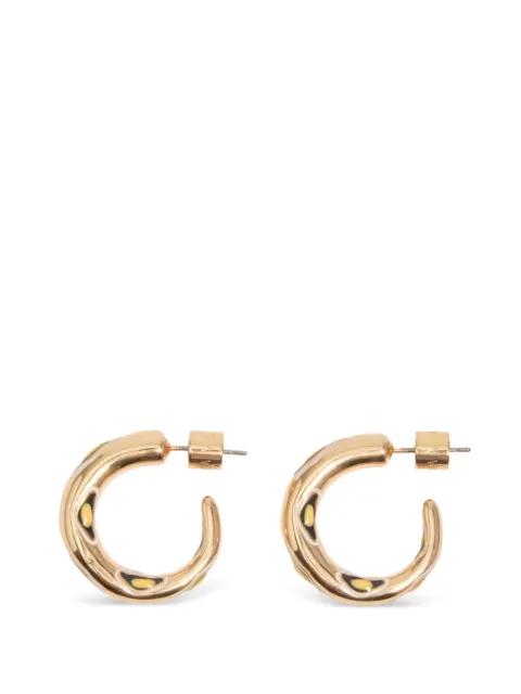 enamel hoop earrings by BIMBA Y LOLA