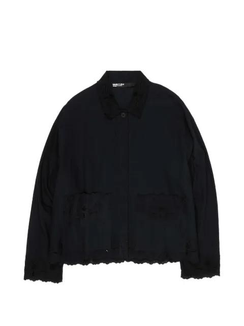 floral-embroidered scalloped-edge jacket by BIMBA Y LOLA