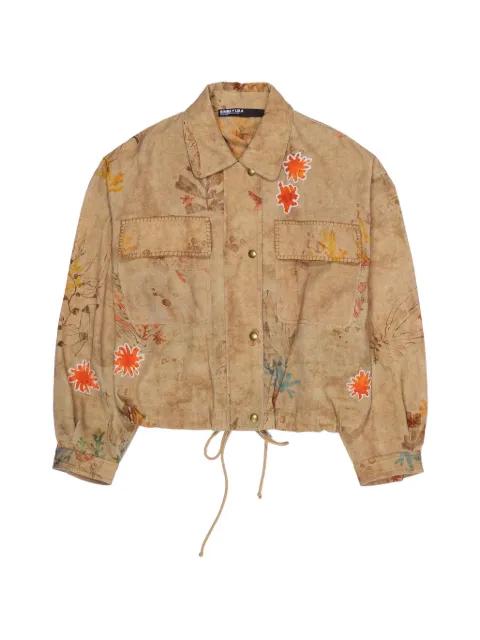 floral-print collared jacket by BIMBA Y LOLA