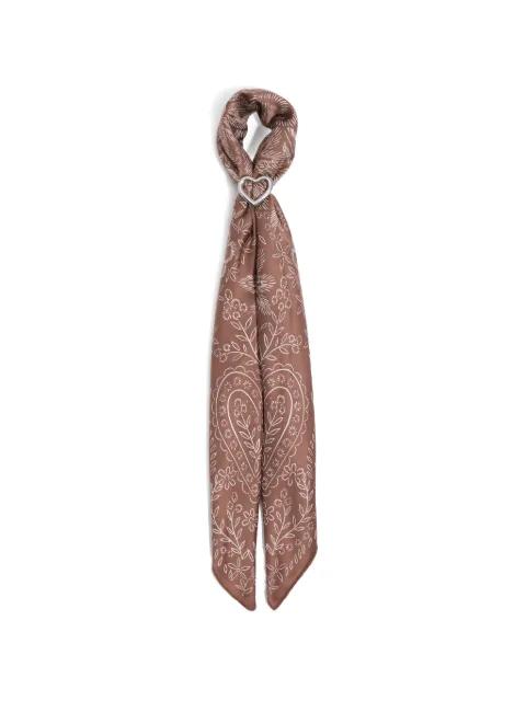 floral-print heart-ring scarf by BIMBA Y LOLA