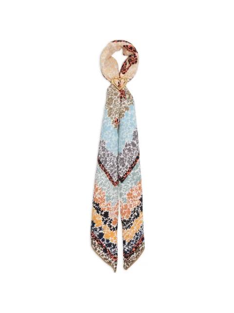 floral-print heart-ring scarf by BIMBA Y LOLA