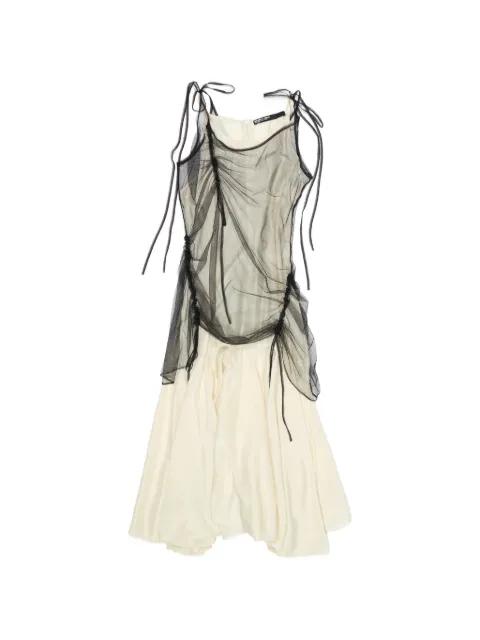 gathered midi dress by BIMBA Y LOLA