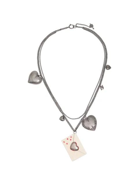 heart envelope chain necklace by BIMBA Y LOLA