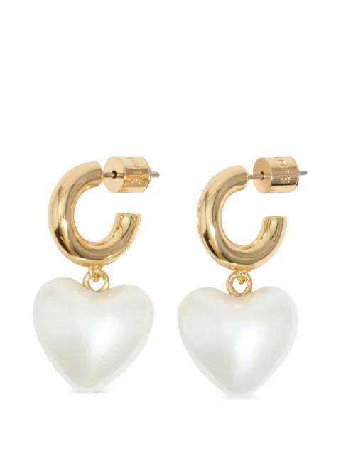 heart pearl earrings by BIMBA Y LOLA