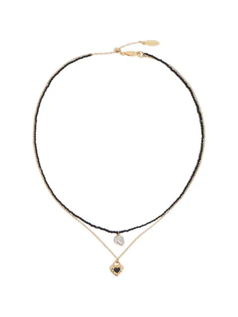 heart pendant layered necklace by BIMBA Y LOLA