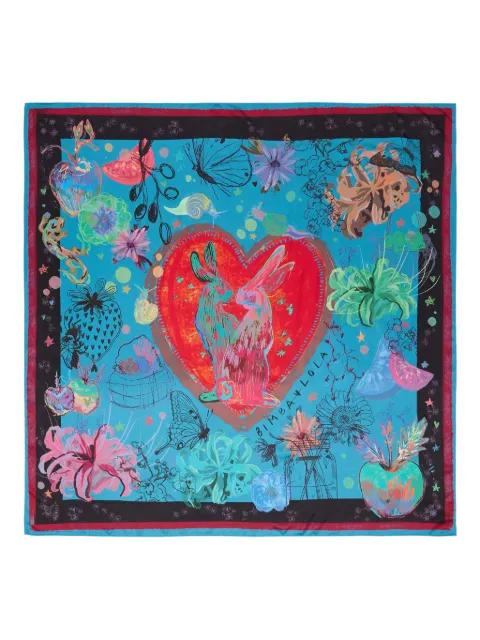 heart print scarf by BIMBA Y LOLA