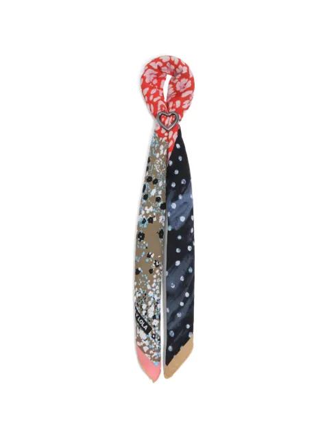 heart-ring floral-print scarf by BIMBA Y LOLA
