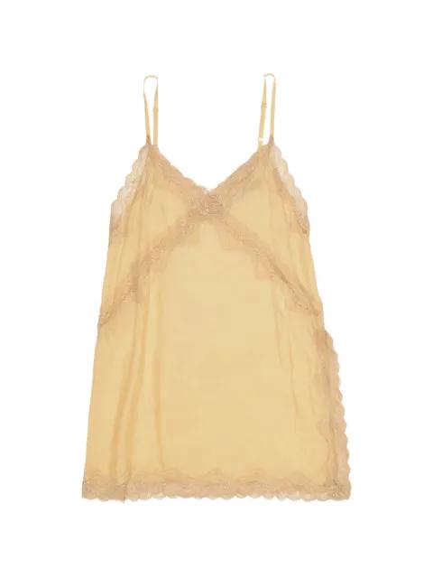 lace-detail V-neck top by BIMBA Y LOLA