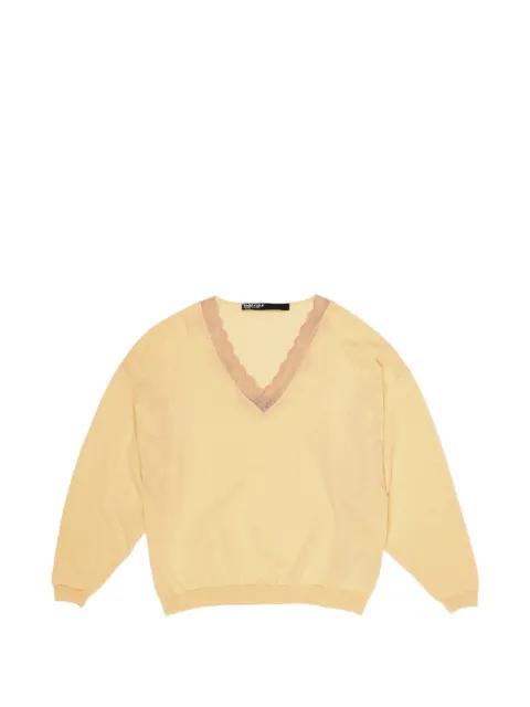 lace-detail V-neck top by BIMBA Y LOLA