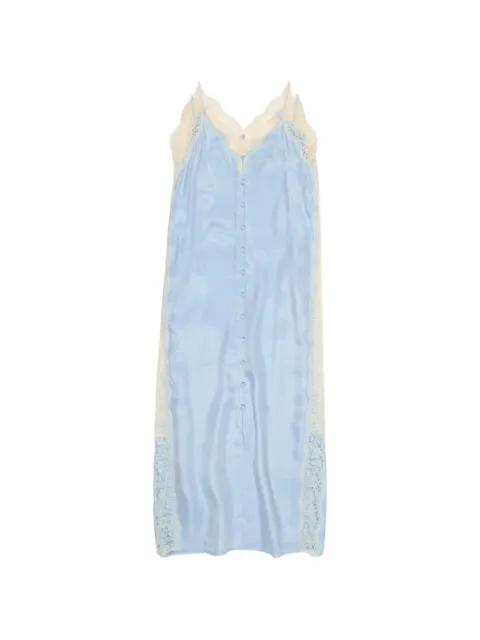 lace-trim button-front midi dress by BIMBA Y LOLA