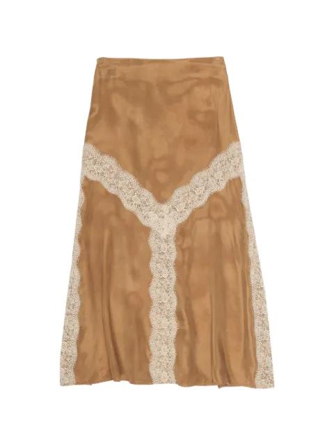 lace-trim midi skirt by BIMBA Y LOLA