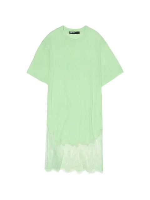 lace-trim scalloped-hem mini T-shirt dress by BIMBA Y LOLA