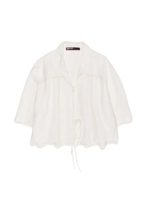lace-trim tie-fastening blouse by BIMBA Y LOLA