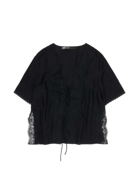 lace-trim tie-fastening top by BIMBA Y LOLA