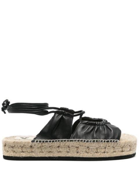 lace-up leather espadrilles by BIMBA Y LOLA