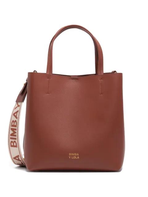 large logo-print shoulder bag by BIMBA Y LOLA