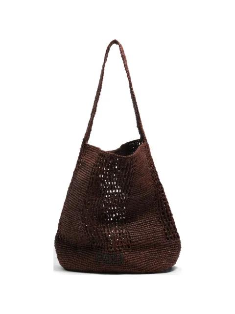 large raffia shoulder bag by BIMBA Y LOLA