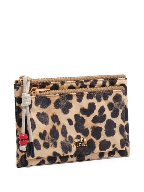 leopard-print zip wallet by BIMBA Y LOLA