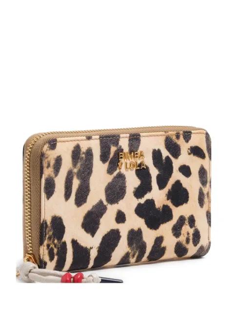 leopard zip wallet by BIMBA Y LOLA