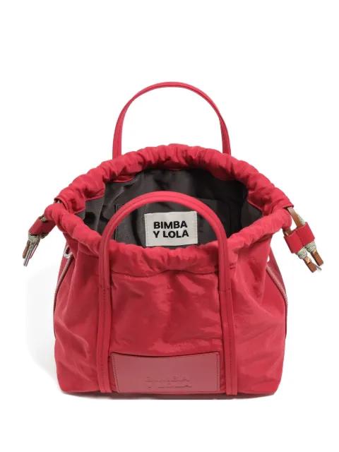 logo-patch drawstring tote bag by BIMBA Y LOLA