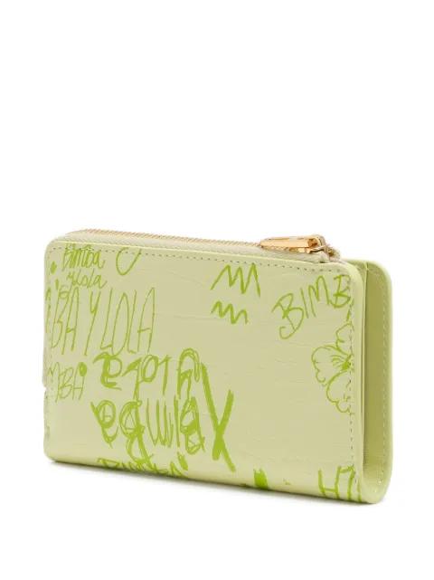 logo-print zip wallet by BIMBA Y LOLA