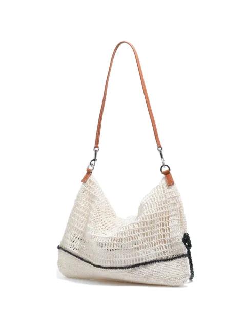 medium crochet-knit shoulder bag by BIMBA Y LOLA