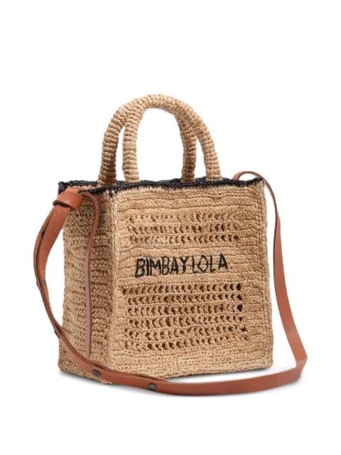 medium logo-embroidered cross body bag by BIMBA Y LOLA