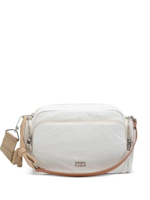 medium logo-plaque pocket-detail shoulder bag by BIMBA Y LOLA