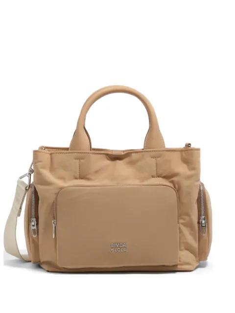medium logo-plaque shoulder bag by BIMBA Y LOLA