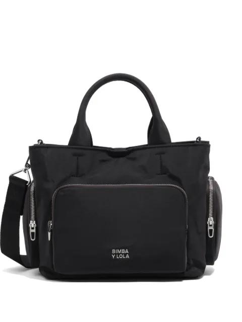 medium logo-plaque shoulder bag by BIMBA Y LOLA