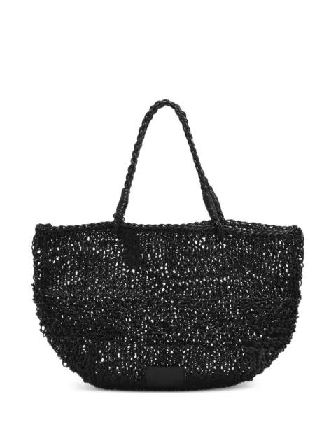 medium mesh-leather shoulder bag by BIMBA Y LOLA