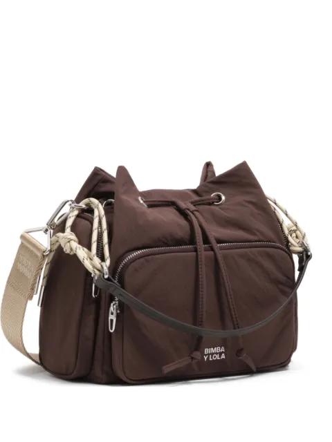 medium pocket bucket bag by BIMBA Y LOLA