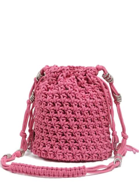 mini crochet drawstring bucket bag by BIMBA Y LOLA