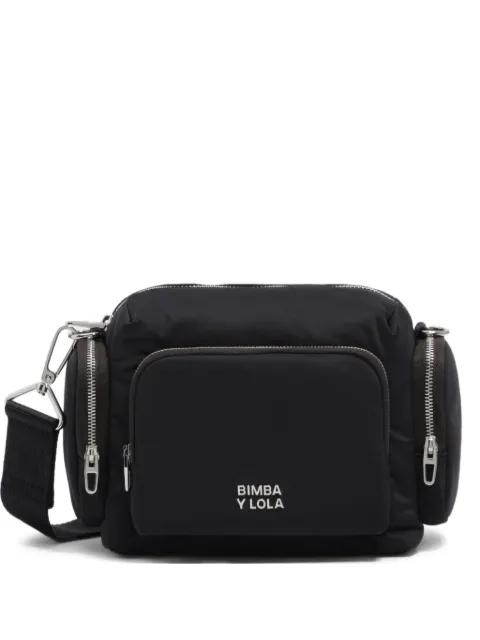 mini logo-lettering multi-pocket shoulder bag by BIMBA Y LOLA