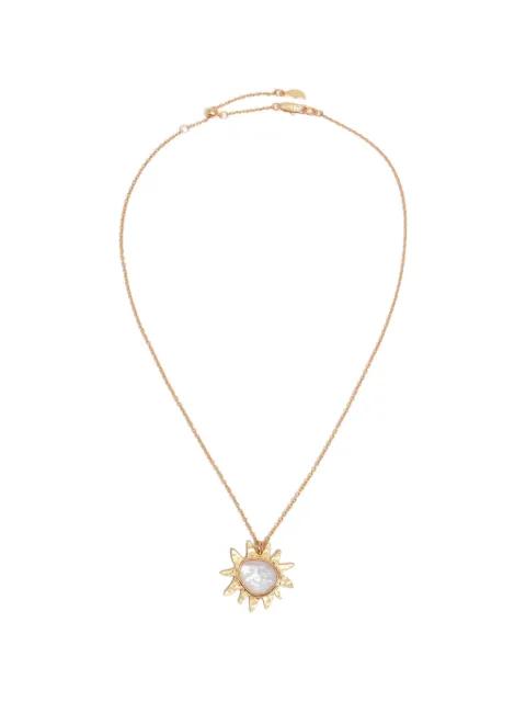 pearl sun pendant necklace by BIMBA Y LOLA