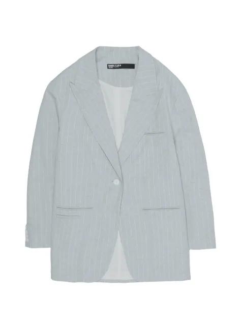 pinstripe single-button blazer by BIMBA Y LOLA